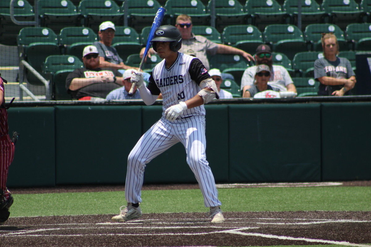 Texarkana Liberty-Eylau Canyon Randall 4A UIL state semifinals Texas baseball playoffs 060723 Andrew McCulloch 102